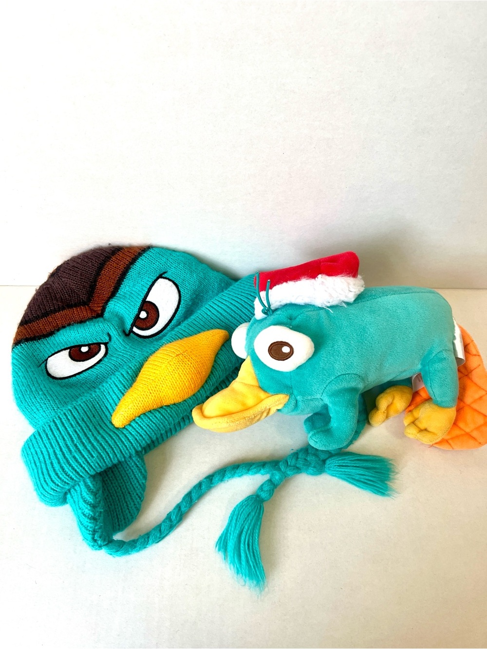 Perry the Platypus Agent H Hat and Holiday Plush from Disney's Phineas and Ferb